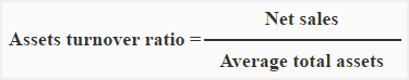 assets turnover ratio formula