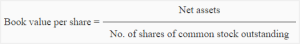 Book value per share of common stock - explanation, formula and example ...