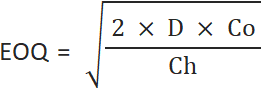 Economic order quantity (EOQ) formula Economic order quantity (EOQ) formula